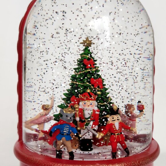 Nutcracker Ballet Christmas LED Light Up Glitter Water Lantern Snow Globe - New - Picture 6 of 10